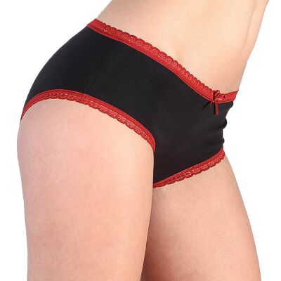 1132-01 | Hipster femme avec dentelle - noir