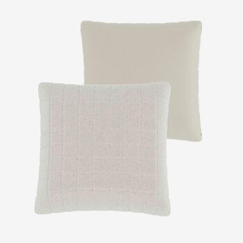 Coussin fourrure blanc Istanbul 1