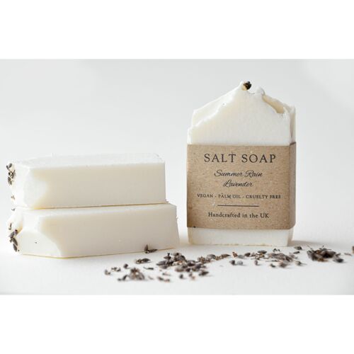 Summer Rain Lavender Botanical Sea Salt Soap