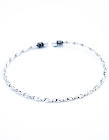 Bracelet rigide en argent 1