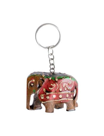 Porte-clés éléphant en bois 2