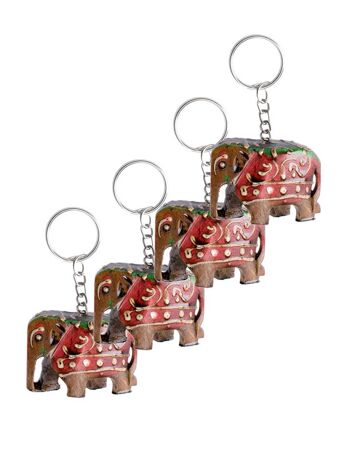 Porte-clés éléphant en bois 3