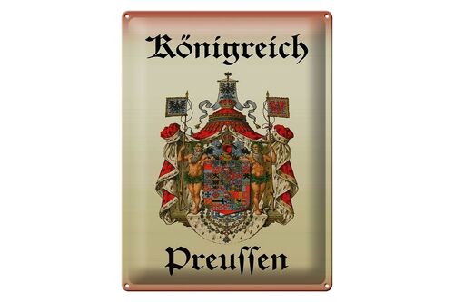 Blechschild Spruch 30x40cm Königreich Preussen