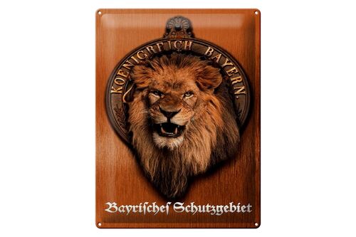 Blechschild Spruch 30x40cm Königreich Bayern Löwe