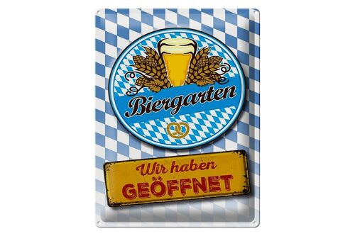 Blechschild Bayern 30x40cm Biergarten wir haben geöffnet