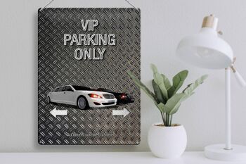 Panneau en étain indiquant 30x40cm Parking VIP parking uniquement 3