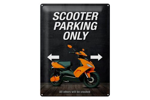 Blechschild Spruch 30x40cm Scooter parking only all others