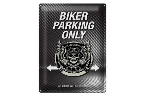 Blechschild Spruch 30x40cm Biker parking only all others