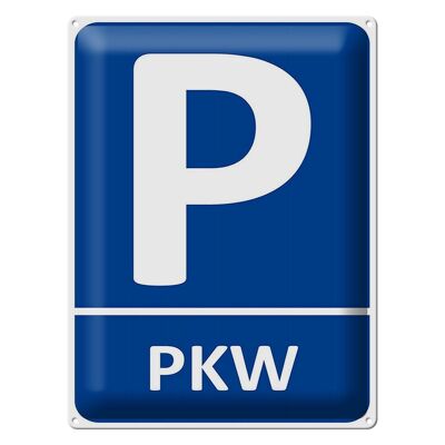 Metal sign parking 30x40cm PLW parking space wall decoration