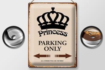 Panneau en étain indiquant 30x40cm Princess parking only Corona 2