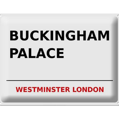 Blechschild London 40x30cm Street Buckingham Palace