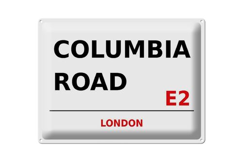 Blechschild London 40x30cm Columbia Road E2 Geschenk