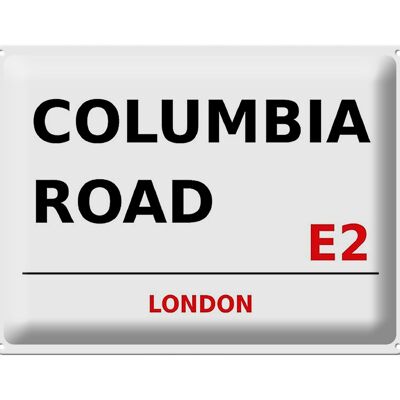 Cartel de chapa Londres 40x30cm Columbia Road E2 Regalo