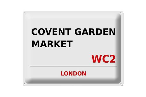 Blechschild London 40x30cm Covent Garden Market WC2