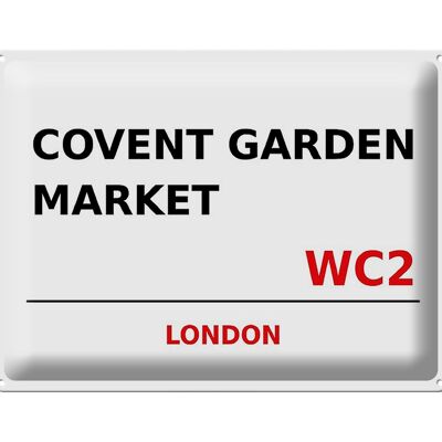 Blechschild London 40x30cm Covent Garden Market WC2