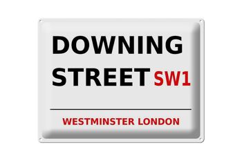 Plaque en tôle Londres 40x30cm Westminster Downing Street SW1 1