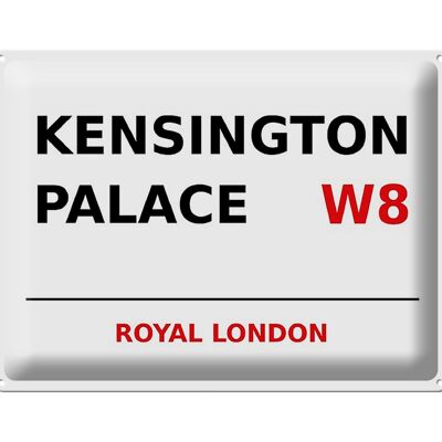 Blechschild London 40x30cm Royal Kensington Palace W8