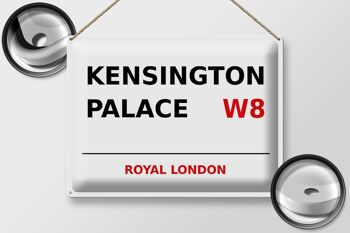 Plaque en tôle Londres 40x30cm Royal Kensington Palace W8 2