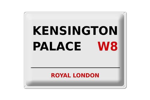 Blechschild London 40x30cm Royal Kensington Palace W8