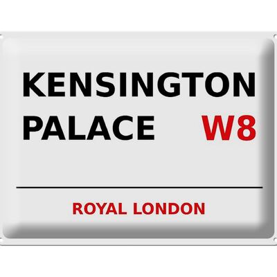 Targa in metallo Londra 40x30 cm Royal Kensington Palace W8