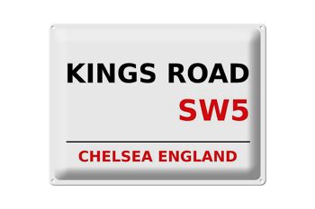 Signe en étain londres 40x30cm, angleterre Chelsea Kings Road SW5 1