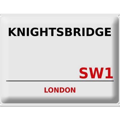Metal sign London 40x30cm Knightsbridge SW1