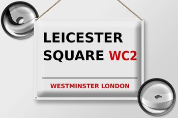 Plaque en tôle Londres 40x30cm Westminster Leicester Square WC2 2