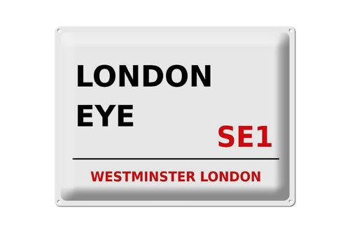 Blechschild London 40x30cm Westminster London Eye SE1