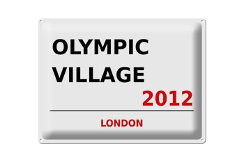 Plaque en tôle Londres 40x30cm Village Olympique 2012 1