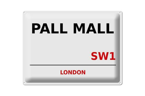 Blechschild London 40x30cm Pall Mall SW1 Wanddeko