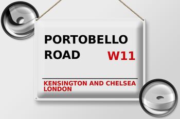 Plaque en tôle Londres 40x30cm Portobello Road W11 Kensington 2