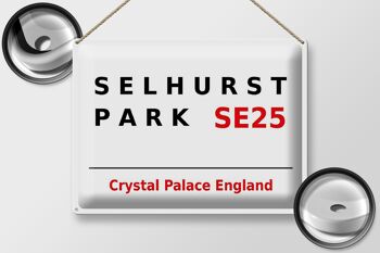 Plaque en tôle Londres 40x30cm Angleterre Selhurst Park SE25 2