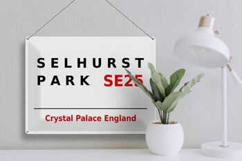 Plaque en tôle Londres 40x30cm Angleterre Selhurst Park SE25 3