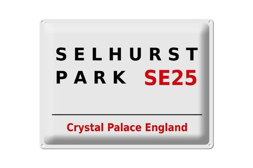 Blechschild London 40x30cm England Selhurst Park SE25