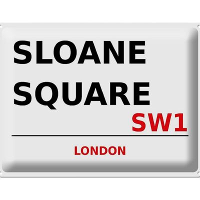 Targa in metallo Londra 40x30 cm Sloane Square SW1