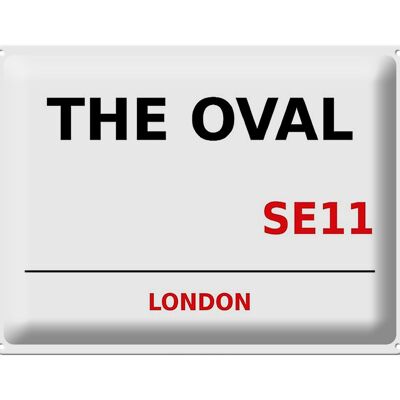 Plaque en tôle Londres 40x30cm The Oval SE11