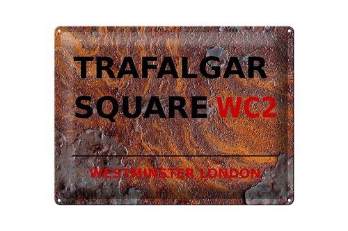 Blechschild London 40x30cm Westminster Trafalgar Square WC2