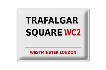 Panneau en étain Londres 40x30cm Westminster Trafalgar Square WC2 1