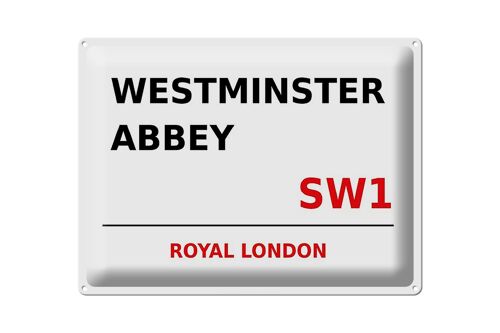 Blechschild London 40x30cm Royal Westminster Abbey SW1