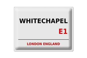 Plaque en tôle Londres 40x30cm Angleterre Whitechapel E1 1