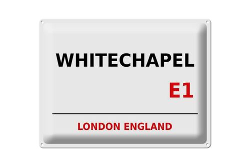 Blechschild London 40x30cm England Whitechapel E1