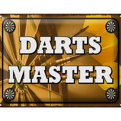 Blechschild Spruch 40x30cm Darts Master Wanddeko