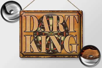 Plaque en tôle disant 40x30cm Dart King décoration murale 2