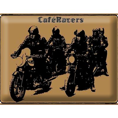 Blechschild Spruch 40x30cm Motorrad Caqfe Racers motorcycle