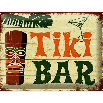 Blechschild Spruch 40x30cm TIKI Bar Cocktail