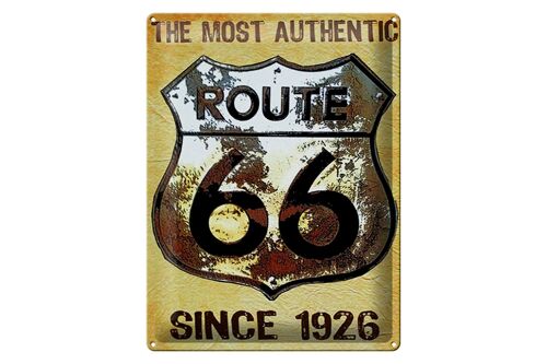 Blechschild Retro 30x40cm Wappen Route 66 since 1926 USA