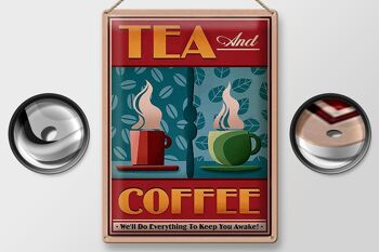 Plaque en étain pour boisson, 30x40cm, thé et café, thé et café 2