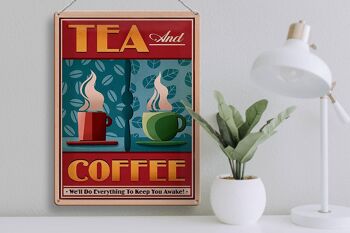 Plaque en étain pour boisson, 30x40cm, thé et café, thé et café 3