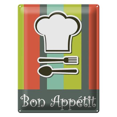 Metal sign food 30x40cm bon Appetit restaurant