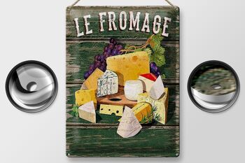 Plaque en tôle alimentaire 30x40cm Le Fromage Types de fromage Fromage 2